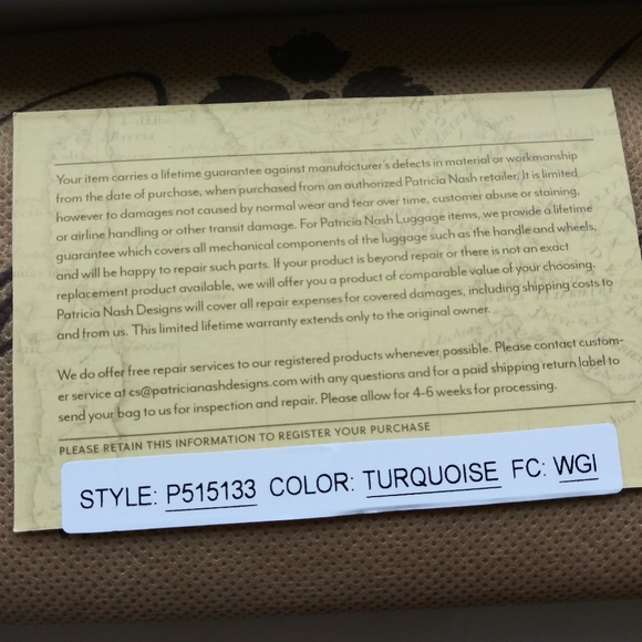 NWT PATRICIA NASH LEATHER TOOLED SOLARO TOTE - Picture 4 of 12